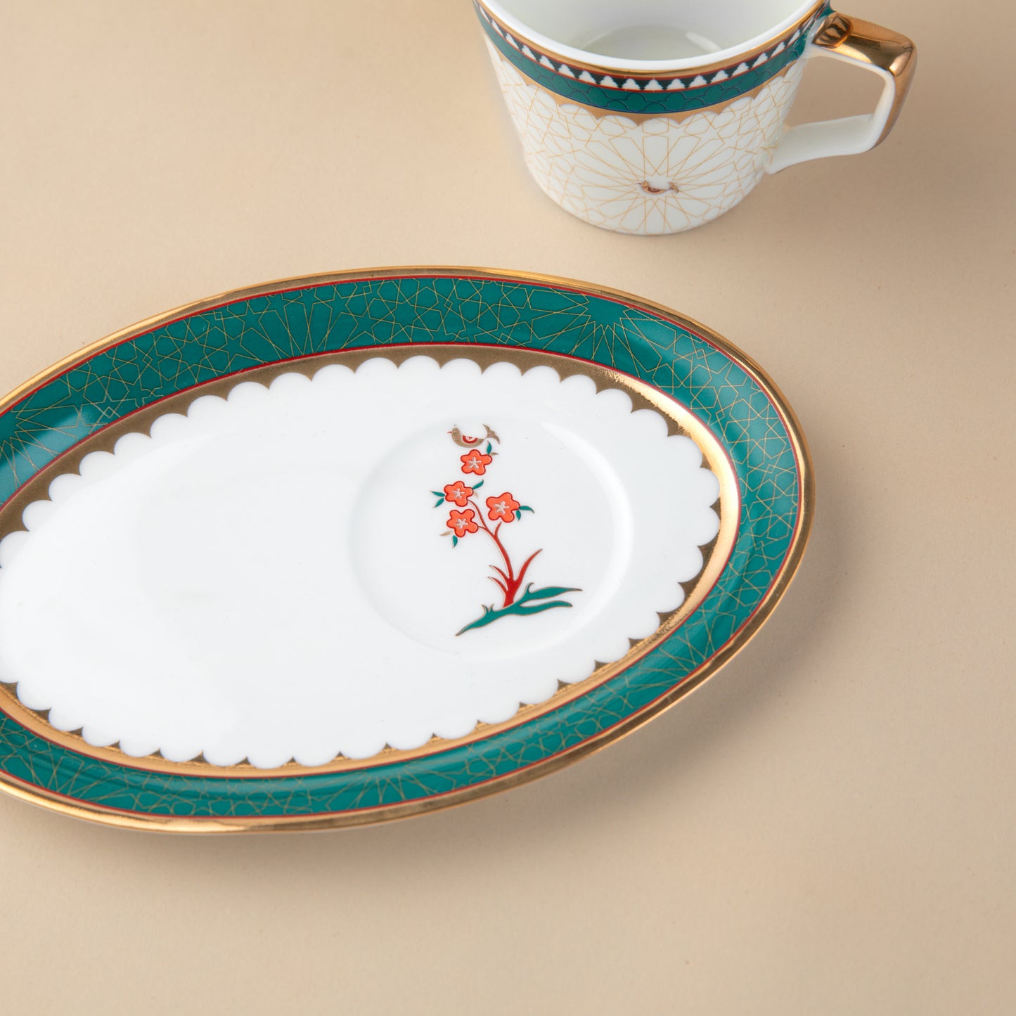 Myrtle- Cup & Oval Saucer (Set of 2)