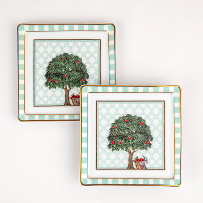 Gulnaar- Square Tapas Plates (Set of 2)