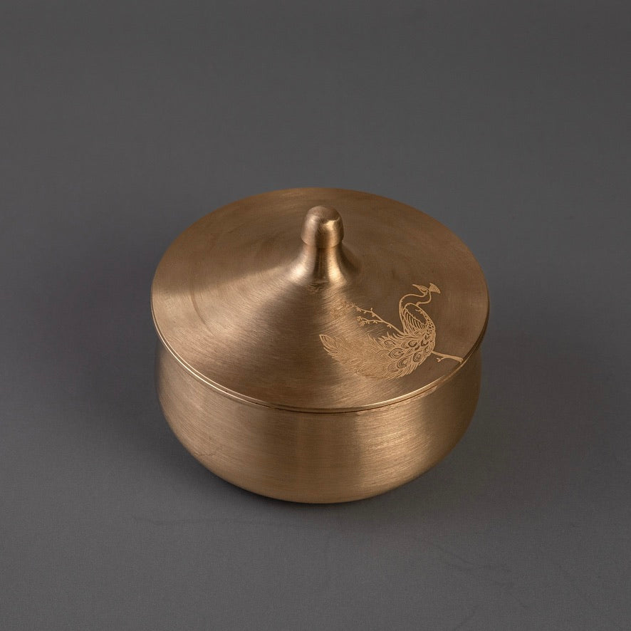 Kansa Large Serving Bowl- Mayura (Ayurvedic Bowl)