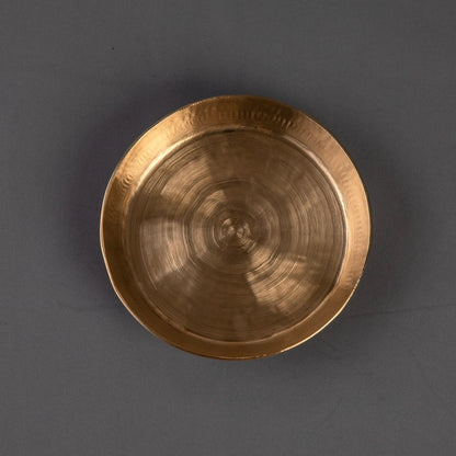 Kansa Plain Snack Plate (Ayurvedic Appetizer Plate)