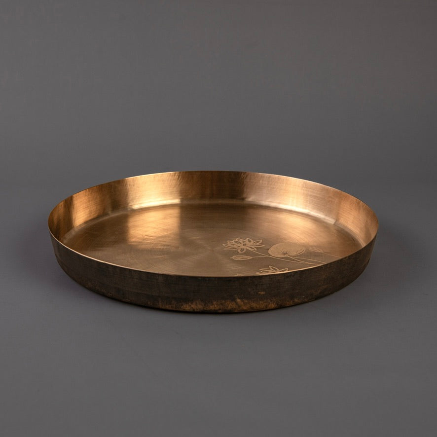 Kansa Dinner Plate- Kumud (Ayurvedic Kansa Thali)