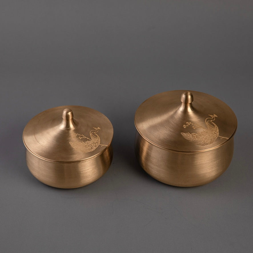 Kansa Large Serving Bowl- Mayura (Ayurvedic Bowl)