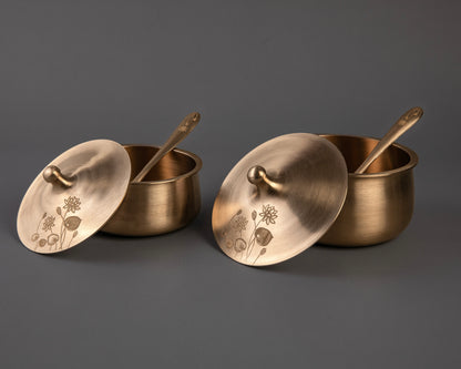 Kansa Serviceware Set- Kumud (Ayurvedic Serviceware Collection)