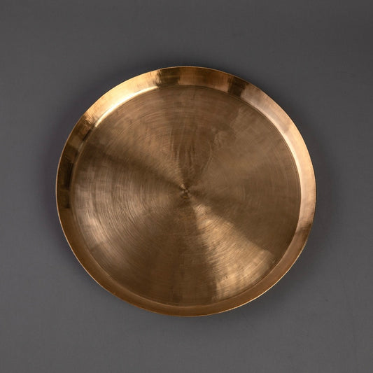 Kansa Plain Dinner Plate (Ayurvedic Kansa Thali)
