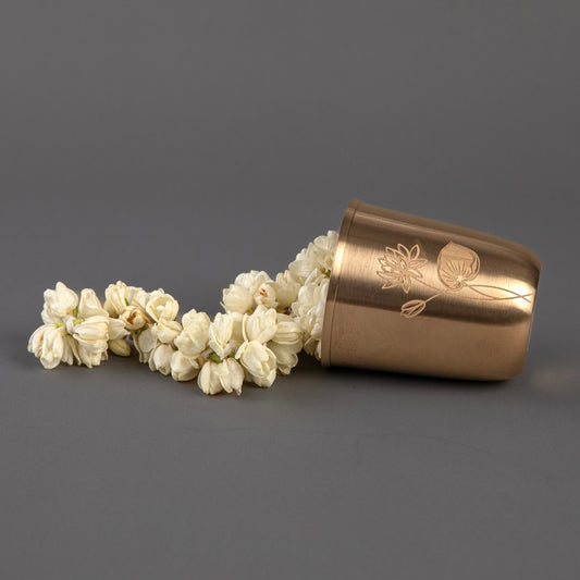 Kansa Kumud Glass (Ayurvedic Drinking Vessel)