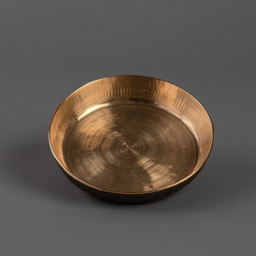 Kansa Plain Snack Plate (Ayurvedic Appetizer Plate)