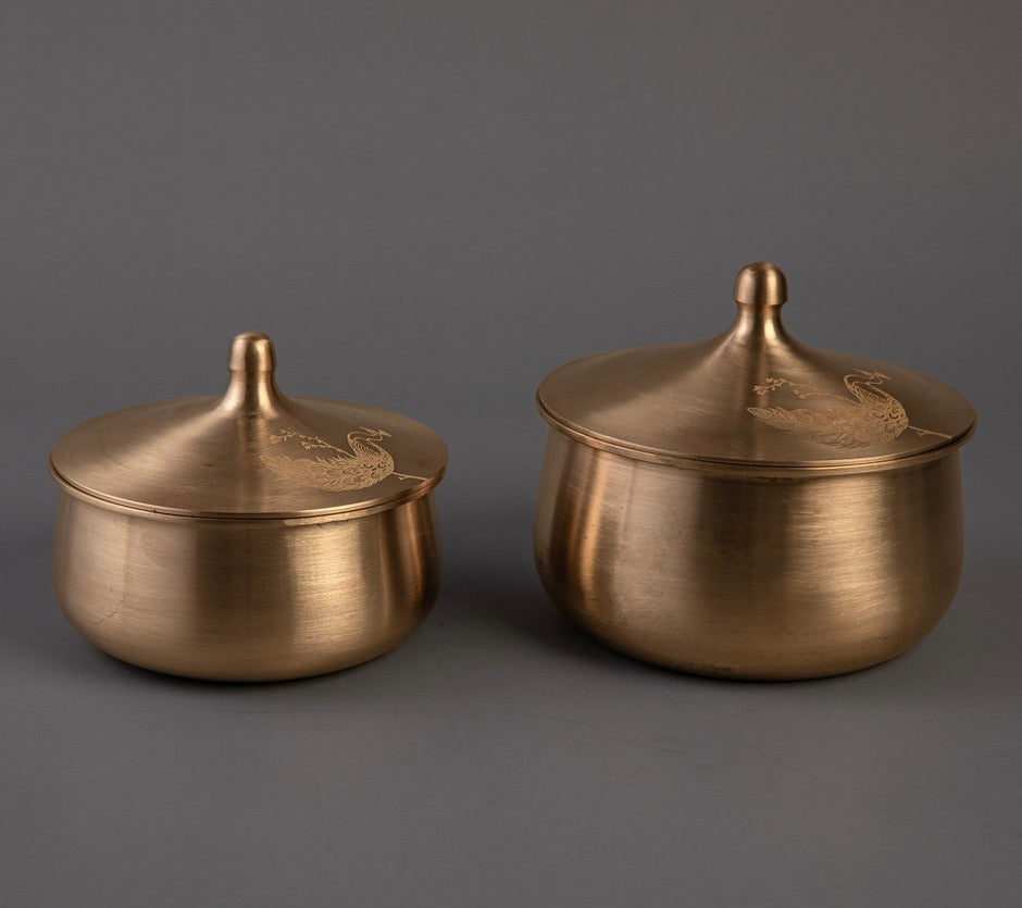 Kansa Large Serving Bowl- Mayura (Ayurvedic Bowl)