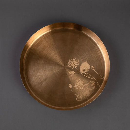 Kansa Dinner Plate- Kumud (Ayurvedic Kansa Thali)