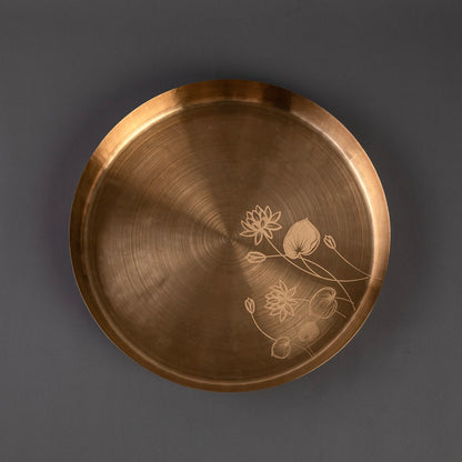 Kansa Thali Set- Kumud (Ayurvedic Dinner Set) Without Serviceware