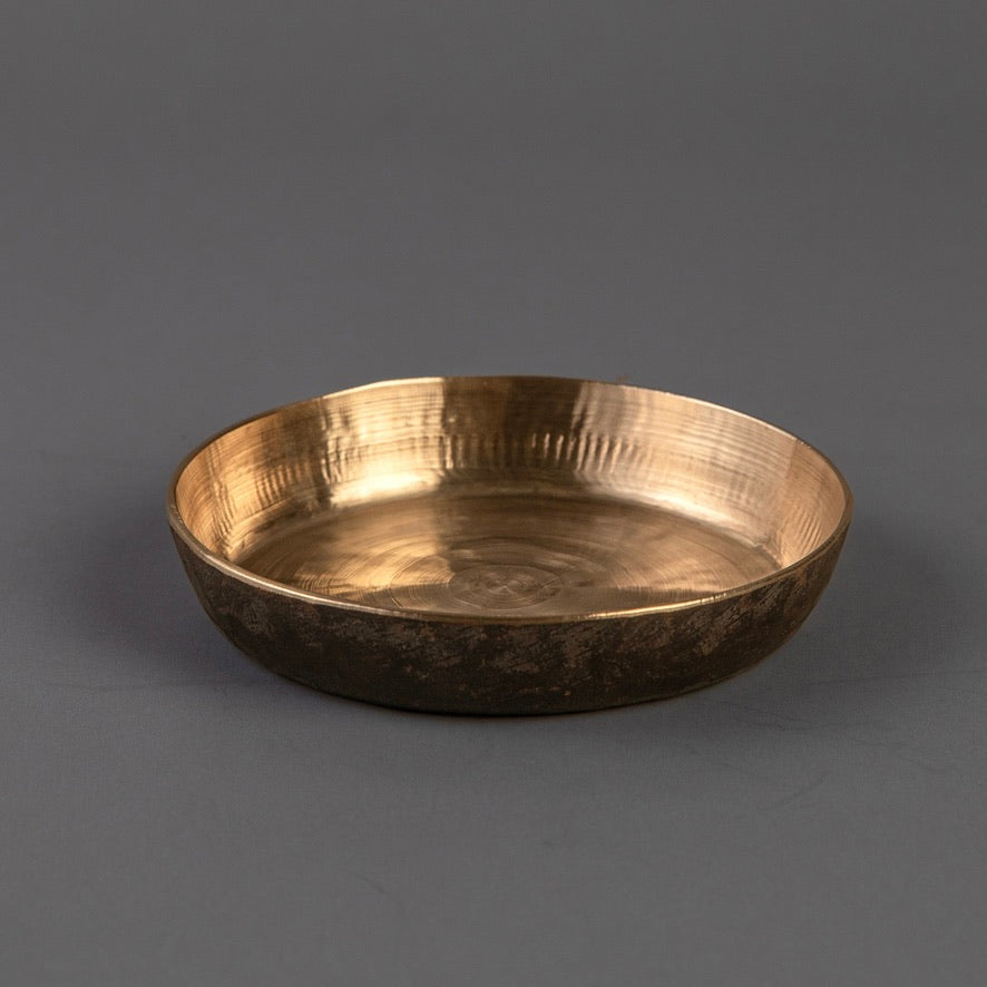 Kansa Plain Snack Plate (Ayurvedic Appetizer Plate)