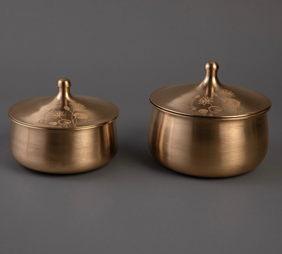 Kansa Serviceware Set- Kumud (Ayurvedic Serviceware Collection)